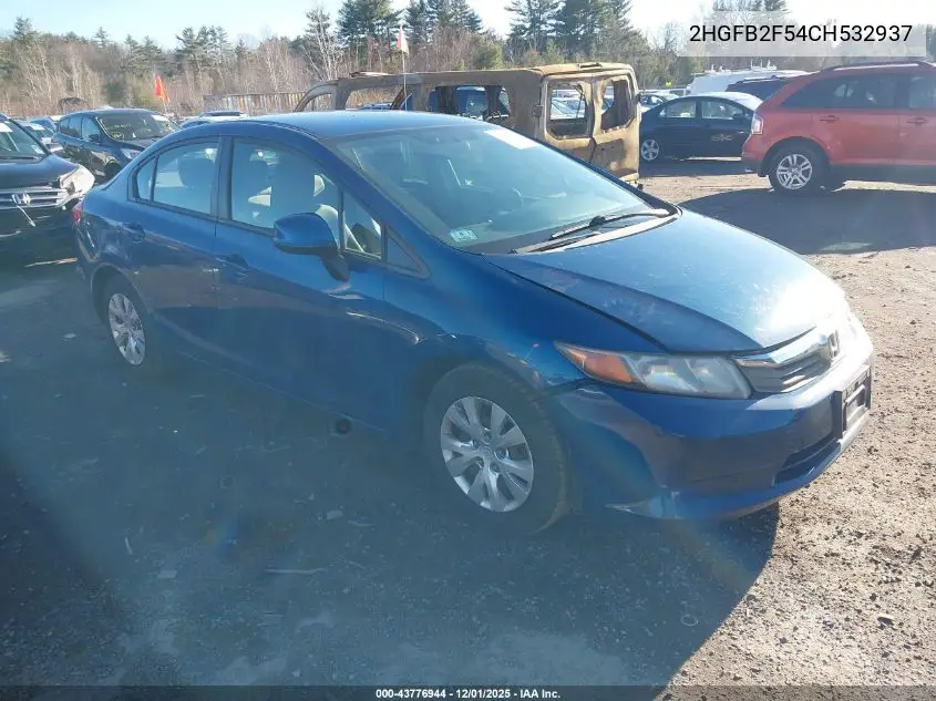 2HGFB2F54CH532937 2012 Honda Civic Lx