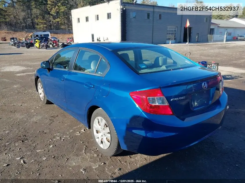 2HGFB2F54CH532937 2012 Honda Civic Lx