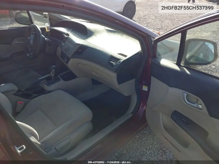 2HGFB2F55CH537399 2012 Honda Civic Lx