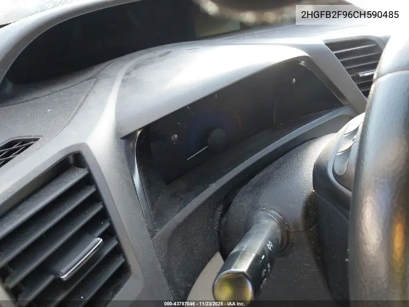 2HGFB2F96CH590485 2012 Honda Civic Ex-L