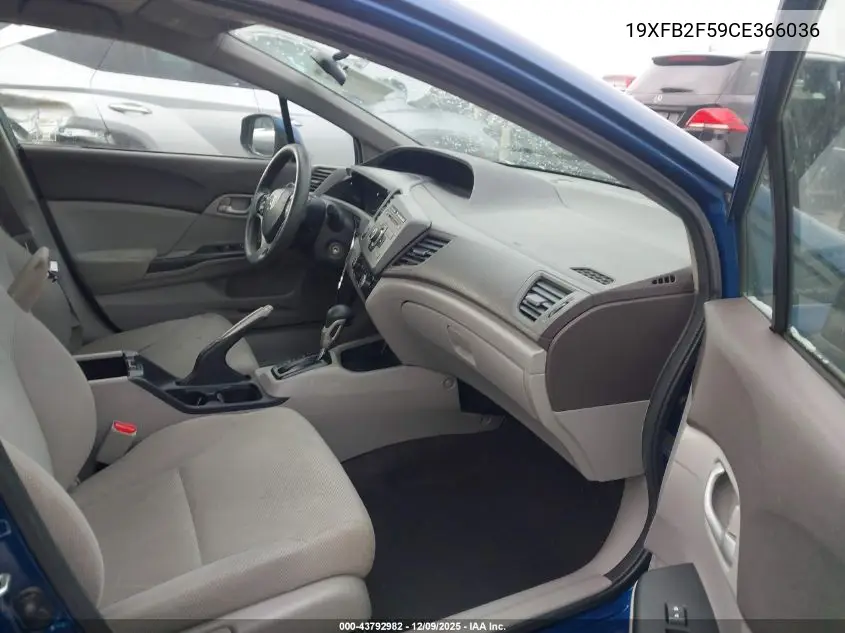 19XFB2F59CE366036 2012 Honda Civic Lx