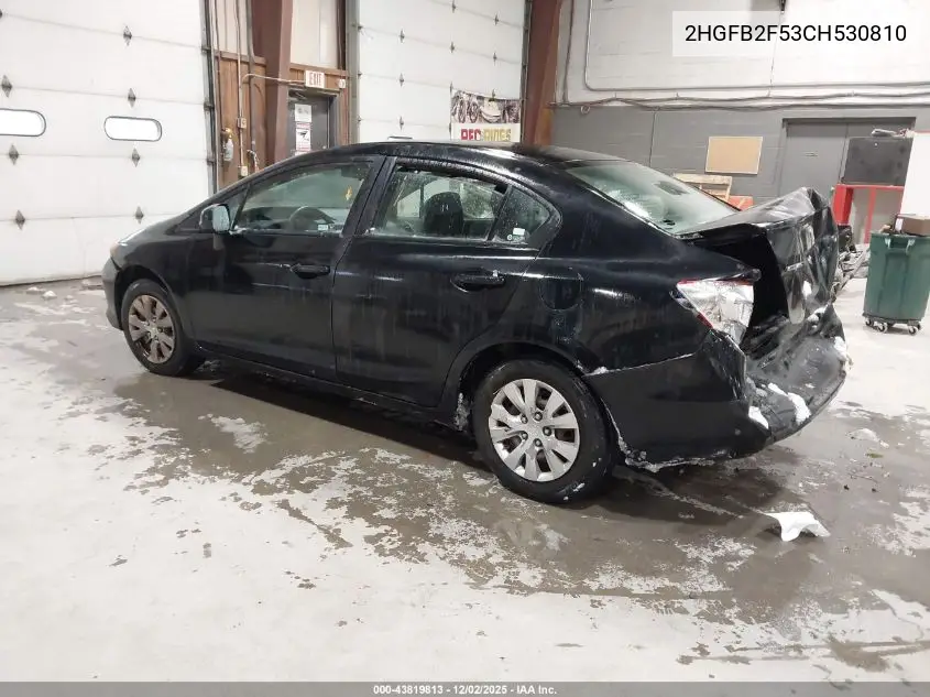 2HGFB2F53CH530810 2012 Honda Civic Lx