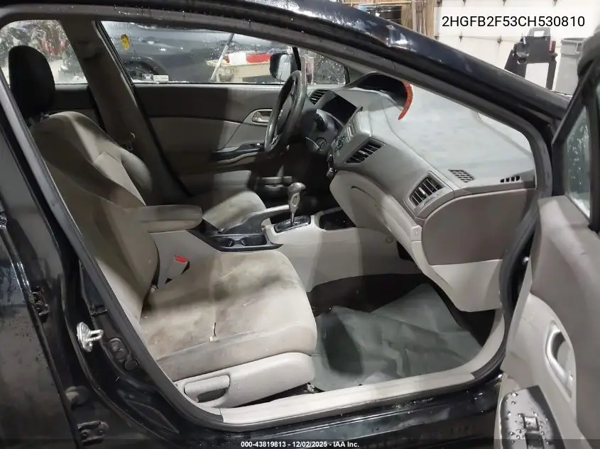 2HGFB2F53CH530810 2012 Honda Civic Lx
