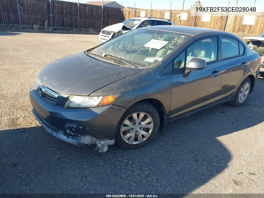 19XFB2F53CE028048 2012 Honda Civic Lx