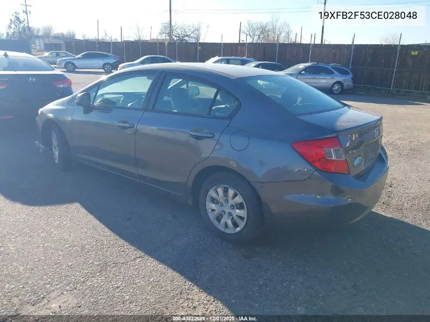 19XFB2F53CE028048 2012 Honda Civic Lx