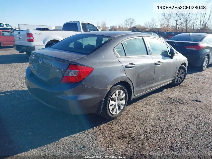 19XFB2F53CE028048 2012 Honda Civic Lx