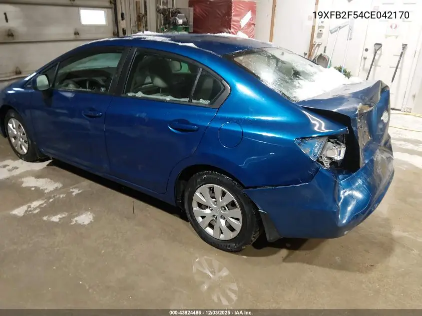 19XFB2F54CE042170 2012 Honda Civic Lx