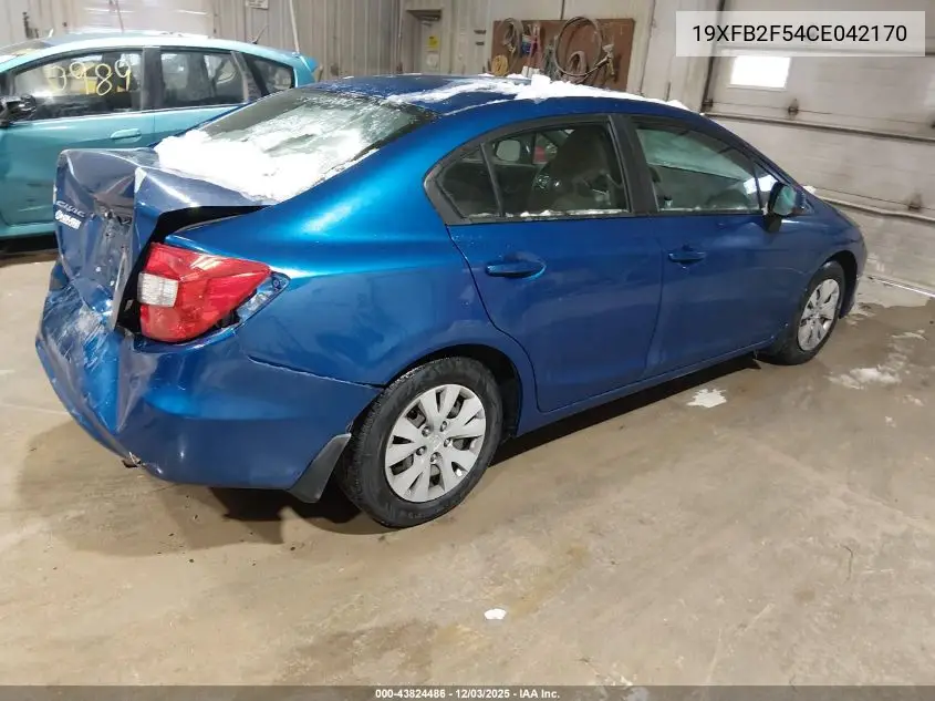 19XFB2F54CE042170 2012 Honda Civic Lx