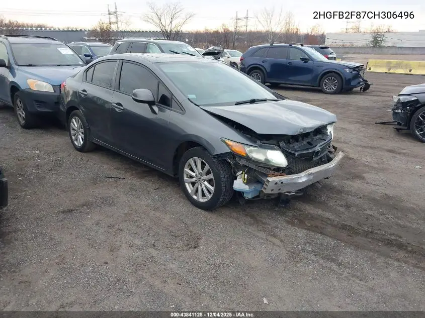 2HGFB2F87CH306496 2012 Honda Civic Ex