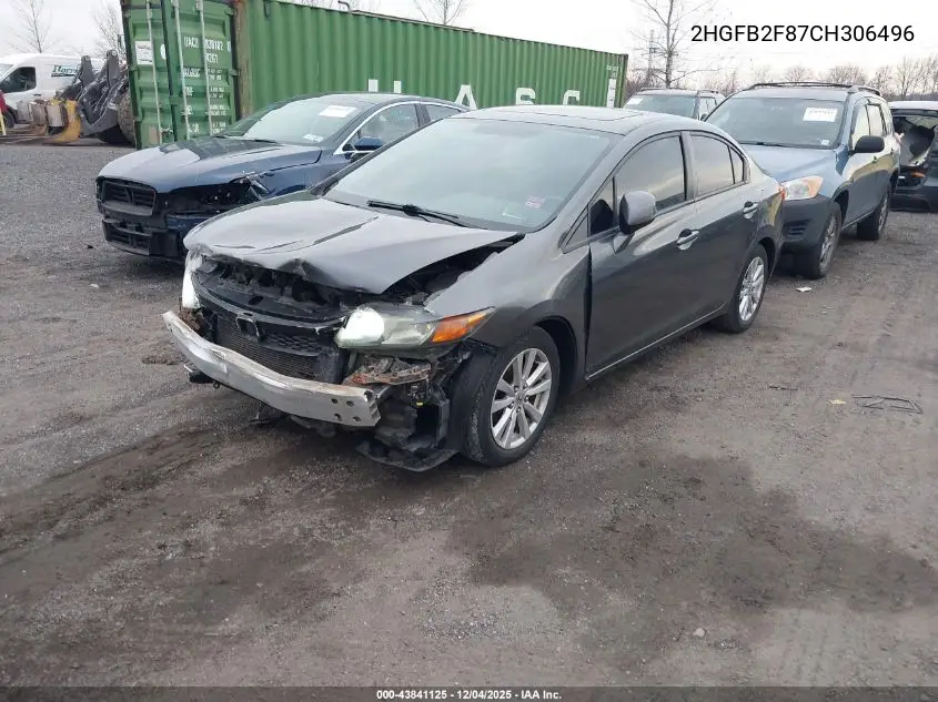 2HGFB2F87CH306496 2012 Honda Civic Ex