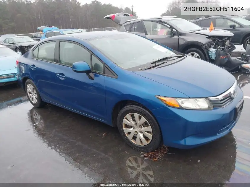 2HGFB2E52CH511604 2012 Honda Civic Lx