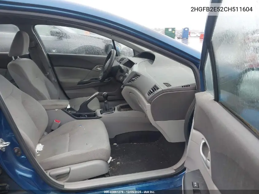 2HGFB2E52CH511604 2012 Honda Civic Lx