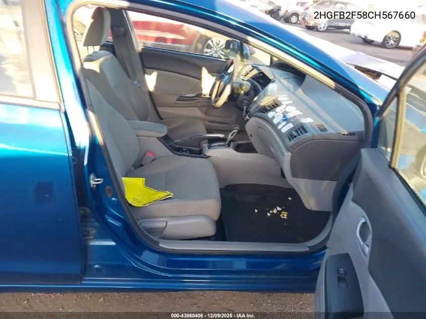 2HGFB2F58CH567660 2012 Honda Civic Lx
