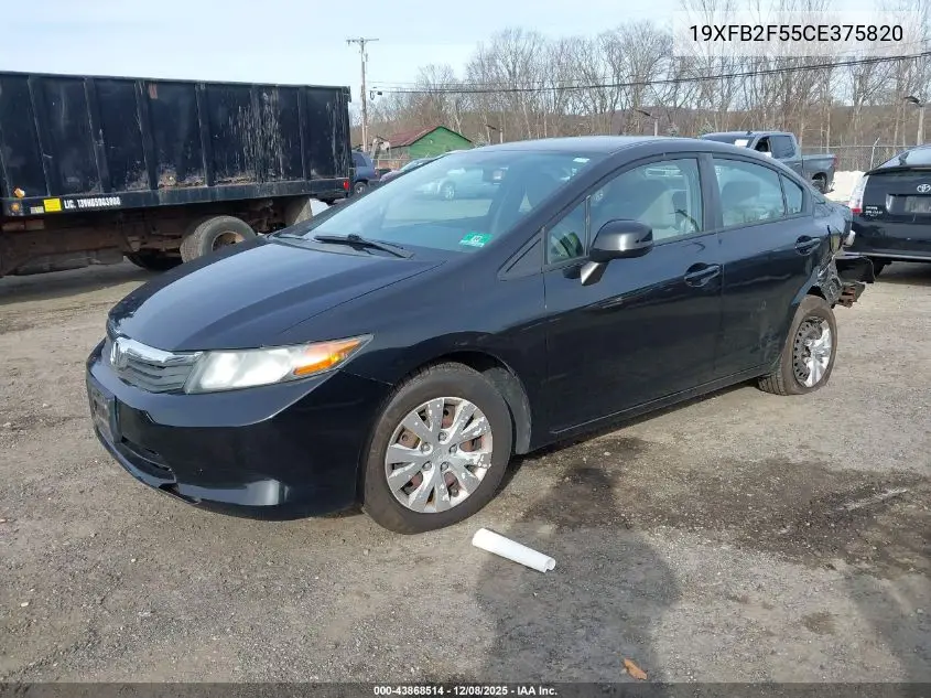 19XFB2F55CE375820 2012 Honda Civic Lx