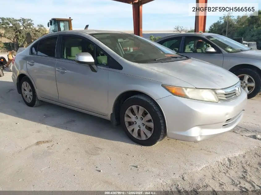 2HGFB2F59CH566565 2012 Honda Civic Lx
