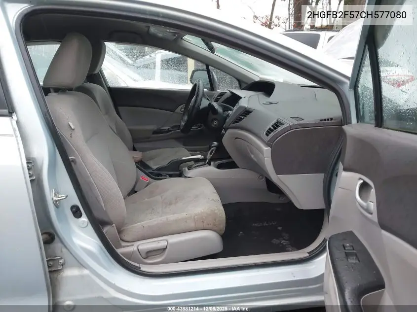 2HGFB2F57CH577080 2012 Honda Civic Lx