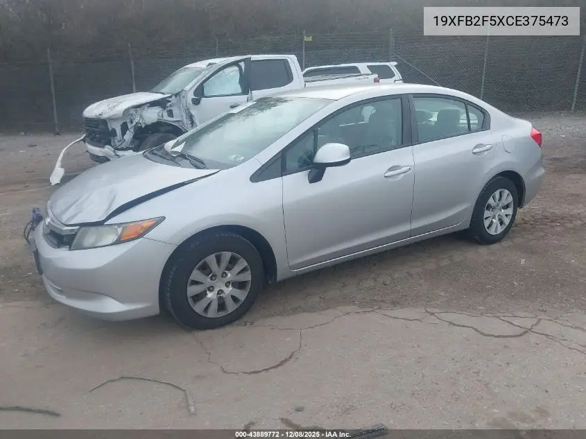 19XFB2F5XCE375473 2012 Honda Civic Lx