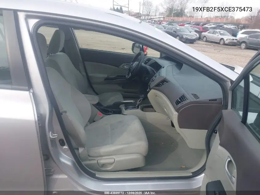 19XFB2F5XCE375473 2012 Honda Civic Lx