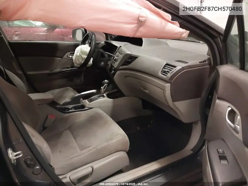 2HGFB2F87CH570480 2012 Honda Civic Ex