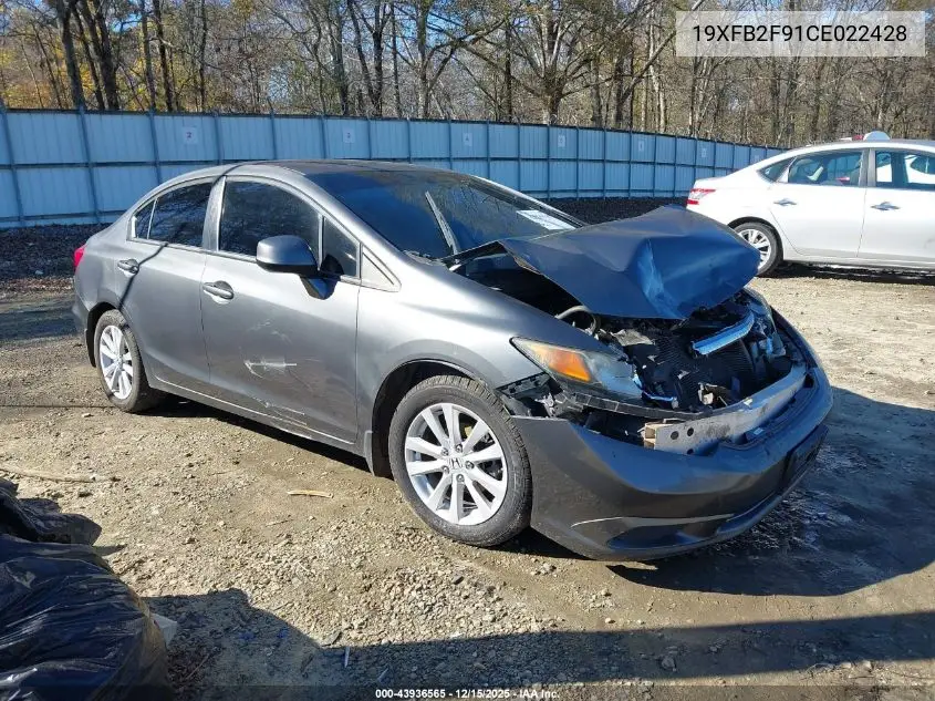19XFB2F91CE022428 2012 Honda Civic Ex-L