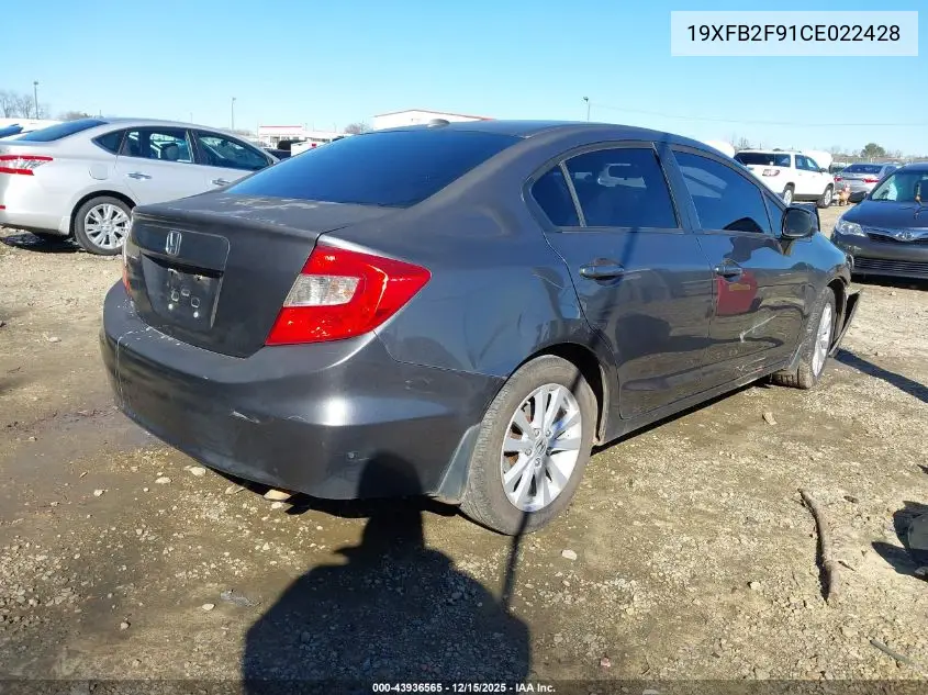 19XFB2F91CE022428 2012 Honda Civic Ex-L