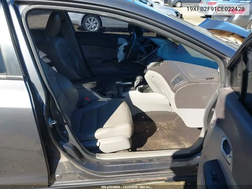 19XFB2F91CE022428 2012 Honda Civic Ex-L