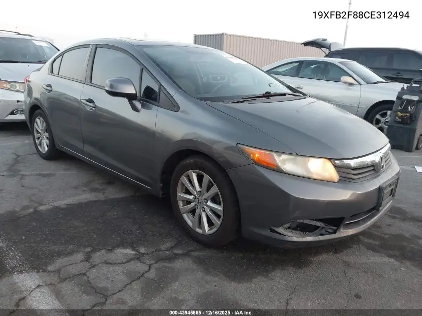 19XFB2F88CE312494 2012 Honda Civic Ex