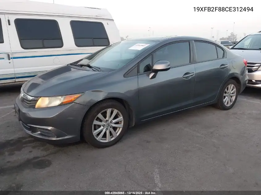 19XFB2F88CE312494 2012 Honda Civic Ex