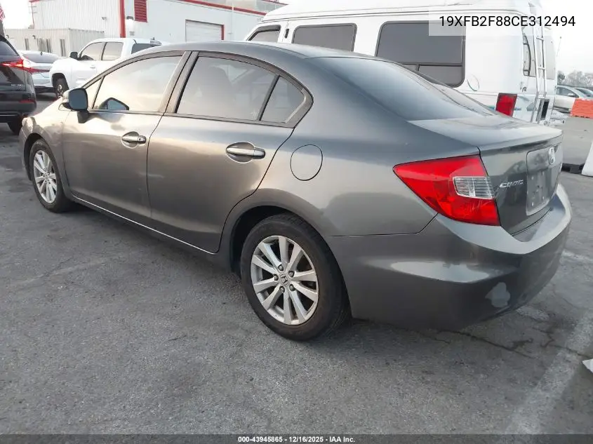 19XFB2F88CE312494 2012 Honda Civic Ex