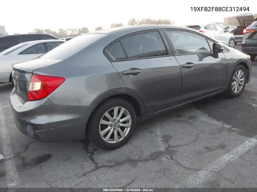 19XFB2F88CE312494 2012 Honda Civic Ex
