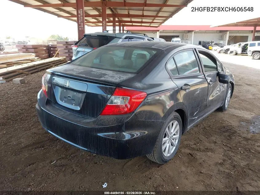 2HGFB2F8XCH606548 2012 Honda Civic Ex