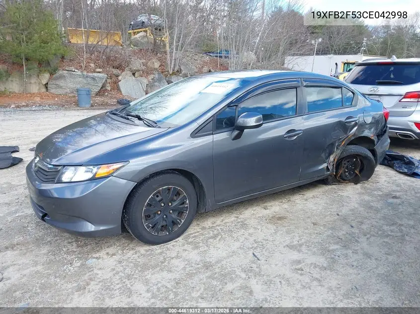 19XFB2F53CE042998 2012 Honda Civic Lx