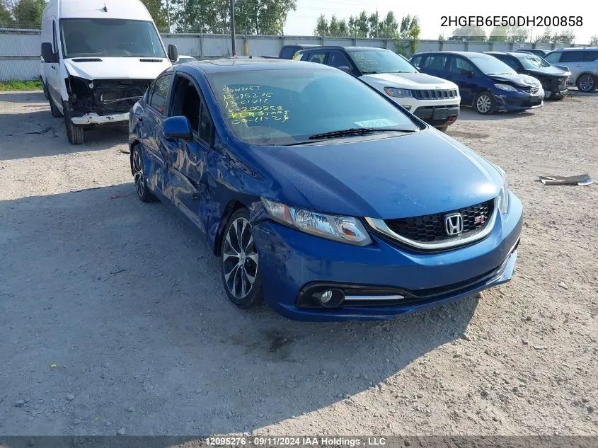 2HGFB6E50DH200858 2013 Honda Civic Sdn