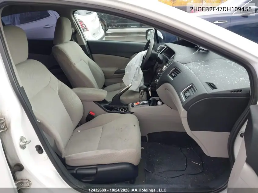 2HGFB2F47DH109455 2013 Honda Civic Lx