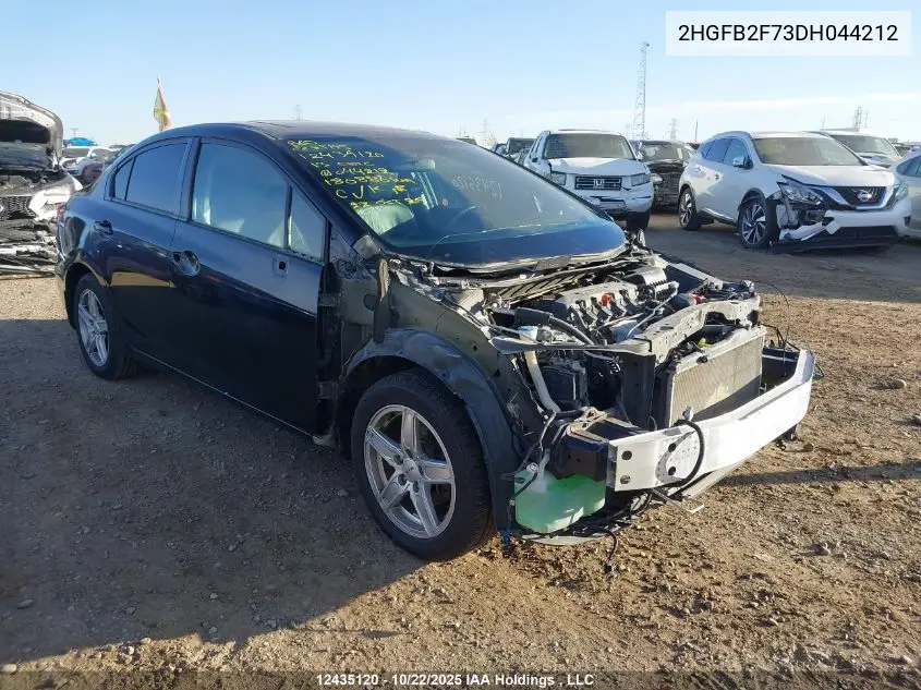2HGFB2F73DH044212 2013 Honda Civic Touring