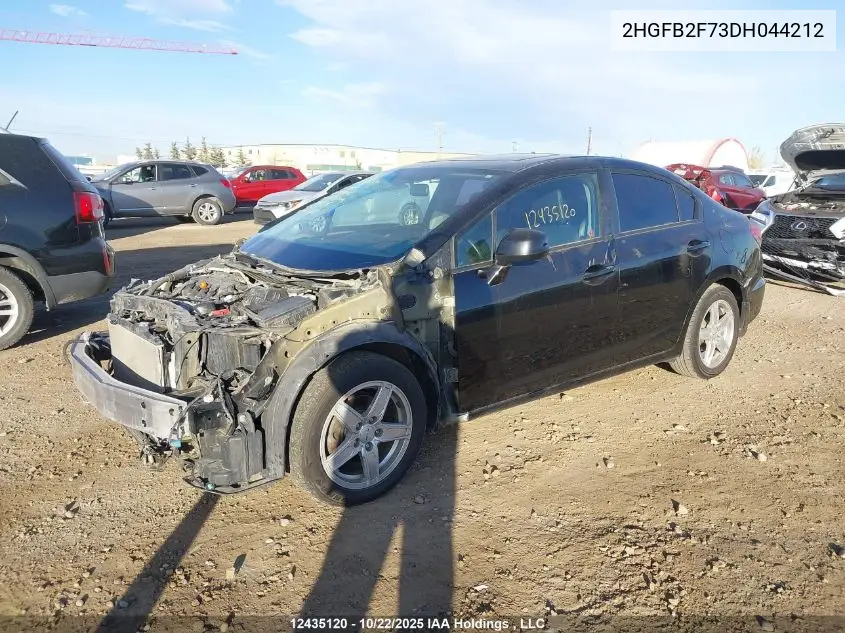 2HGFB2F73DH044212 2013 Honda Civic Touring