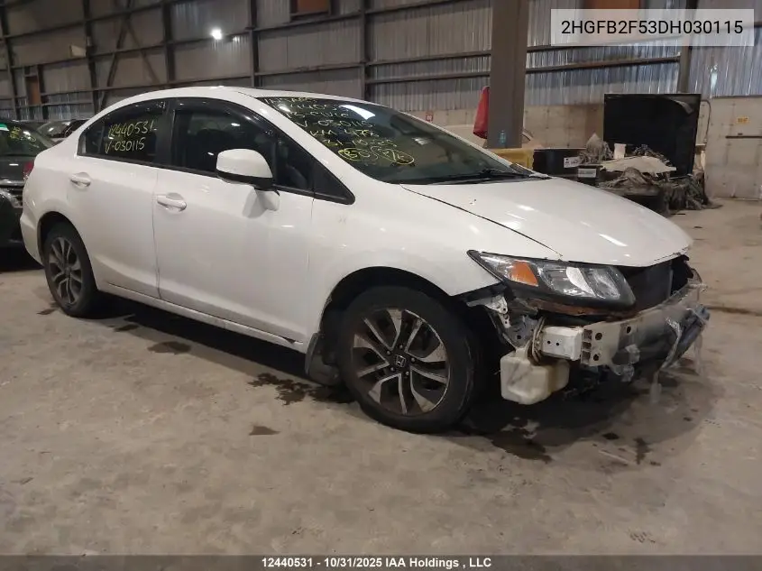 2HGFB2F53DH030115 2013 Honda Civic