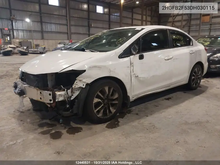 2HGFB2F53DH030115 2013 Honda Civic