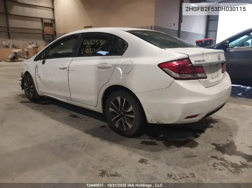 2HGFB2F53DH030115 2013 Honda Civic