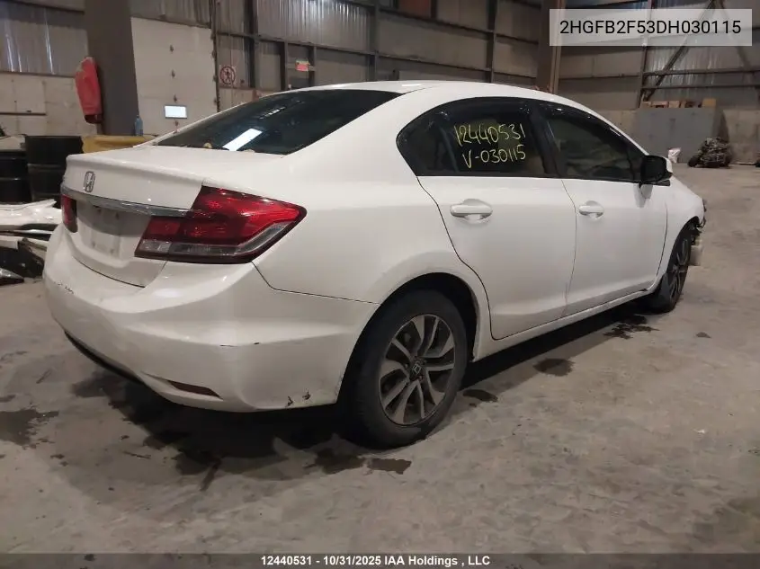 2HGFB2F53DH030115 2013 Honda Civic