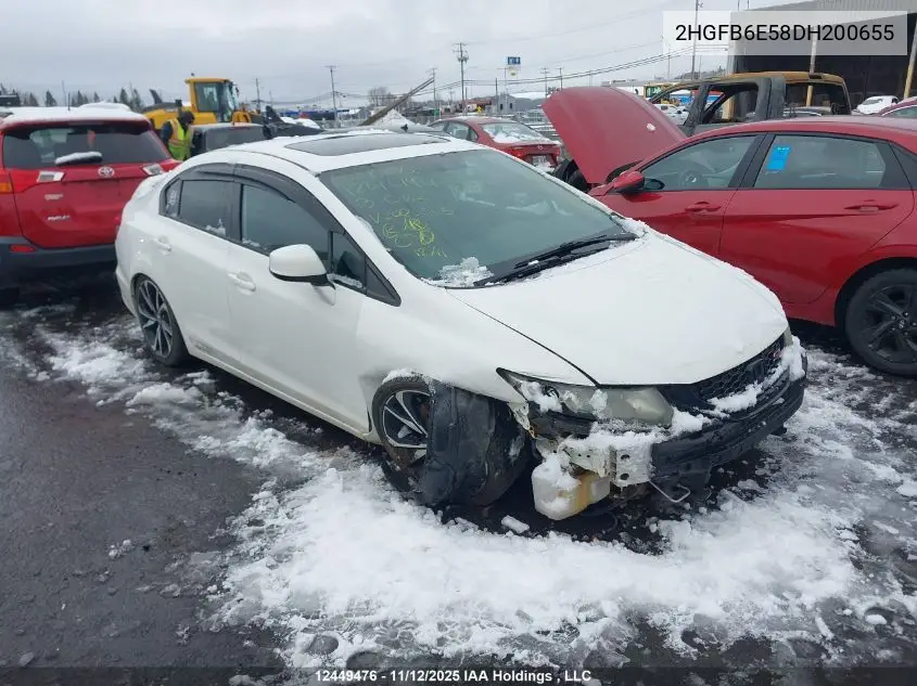 2HGFB6E58DH200655 2013 Honda Civic Si Si
