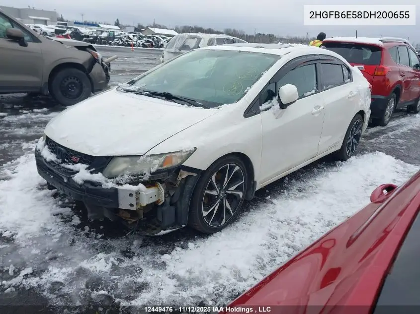 2HGFB6E58DH200655 2013 Honda Civic Si Si
