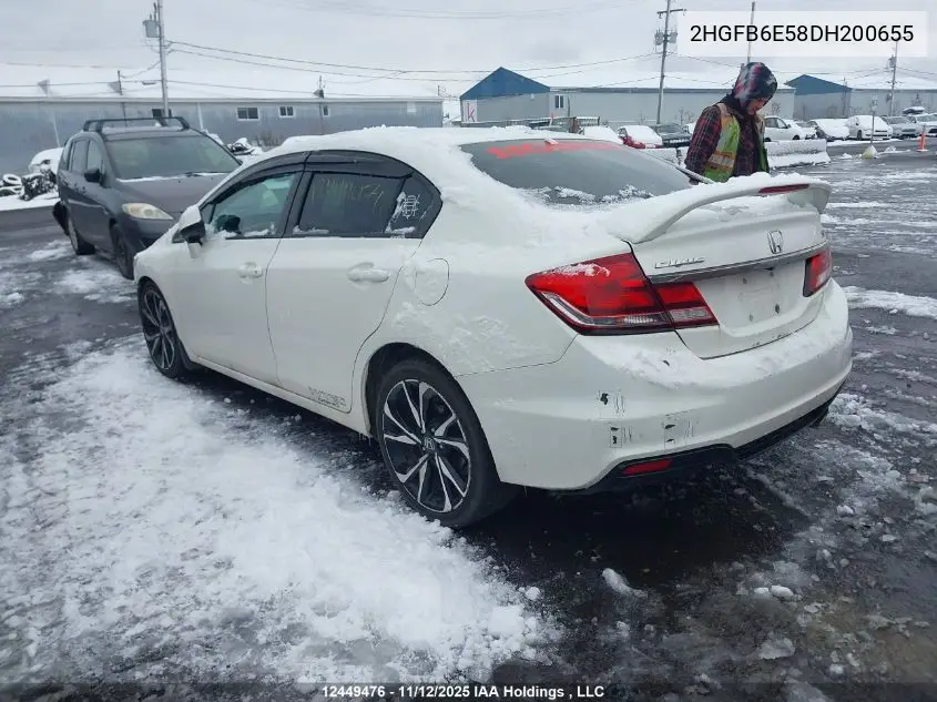 2HGFB6E58DH200655 2013 Honda Civic Si Si