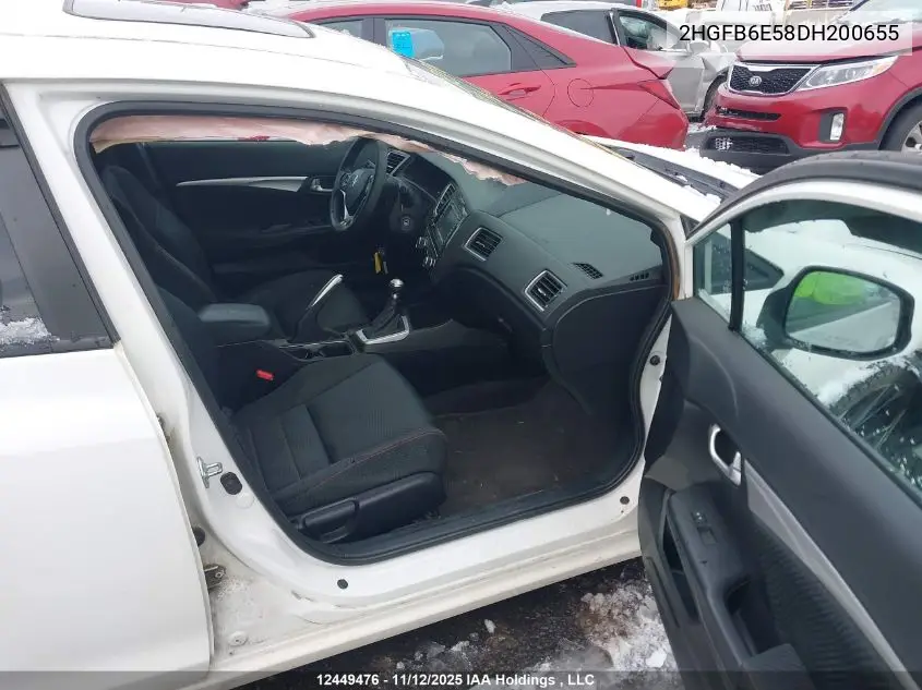 2HGFB6E58DH200655 2013 Honda Civic Si Si