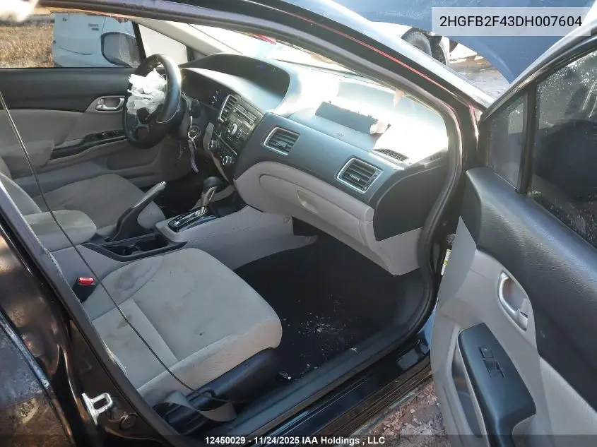 2HGFB2F43DH007604 2013 Honda Civic Lx