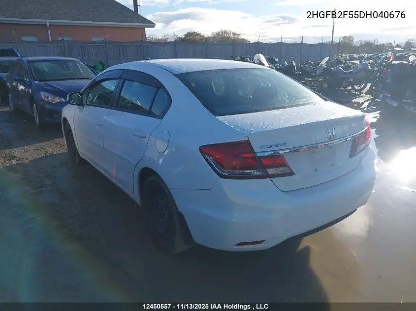 2HGFB2F55DH040676 2013 Honda Civic Ex 4Dr