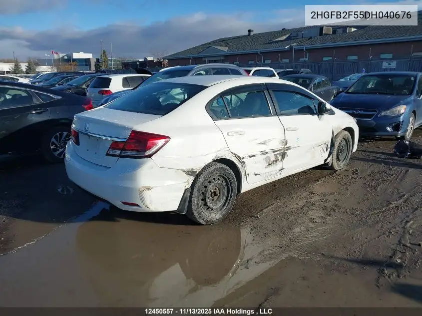 2HGFB2F55DH040676 2013 Honda Civic Ex 4Dr