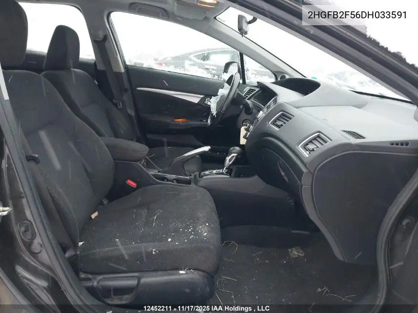 2HGFB2F56DH033591 2013 Honda Civic Ex 4Dr