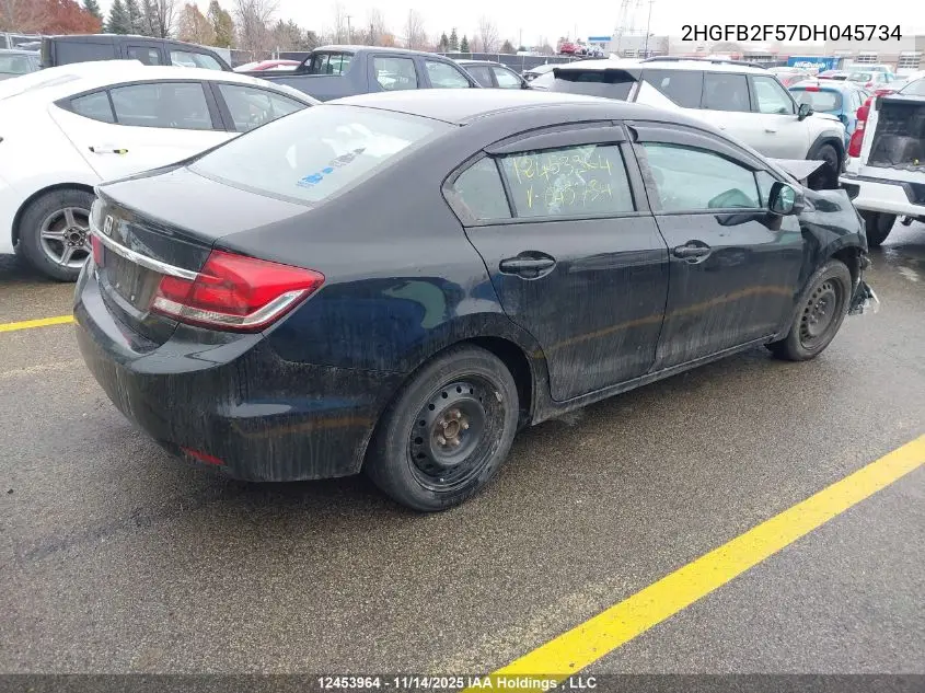 2HGFB2F57DH045734 2013 Honda Civic Ex 4Dr