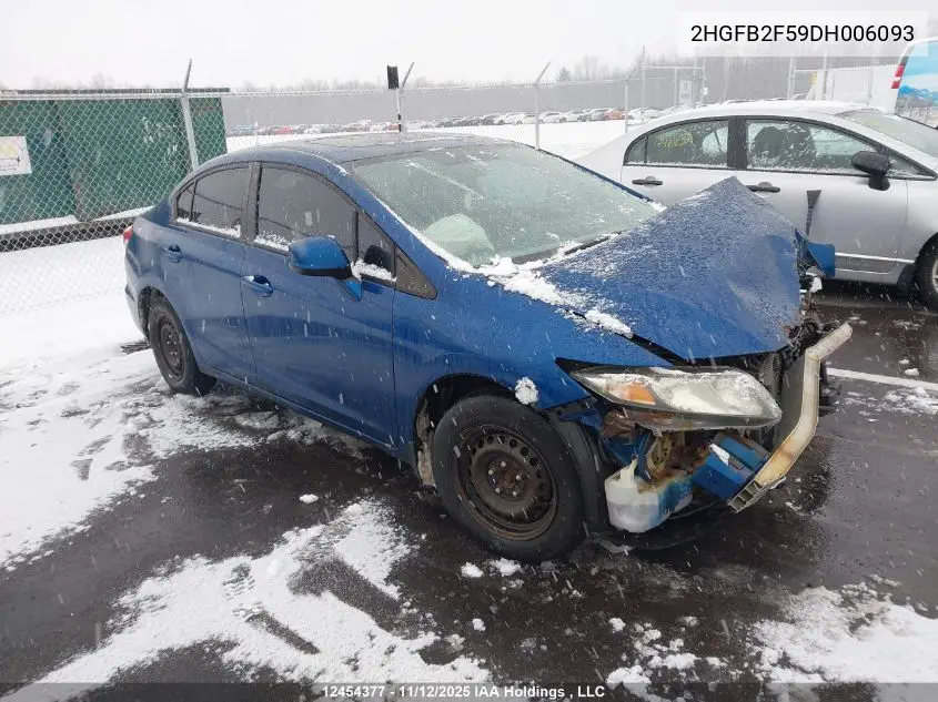 2HGFB2F59DH006093 2013 Honda Civic Lx